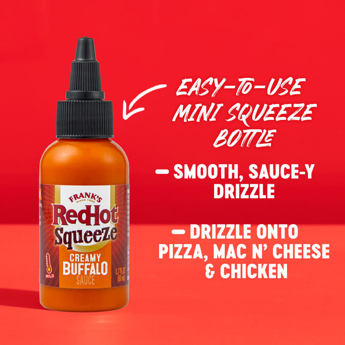 Frank's RedHot® Creamy Buffalo Mini Squeeze Hot Sauce, 1.7 fl oz