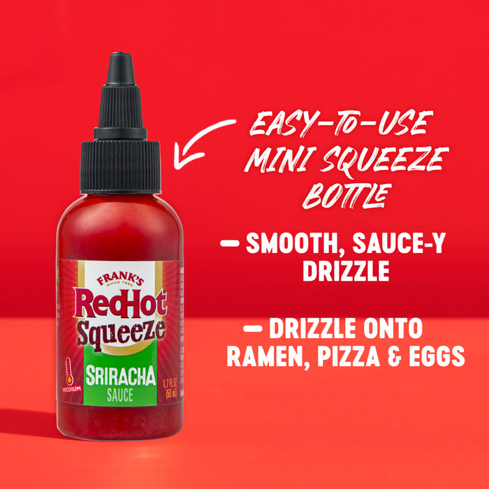 Frank's RedHot® Sriracha Mini Squeeze Hot Sauce, 1.7 fl oz