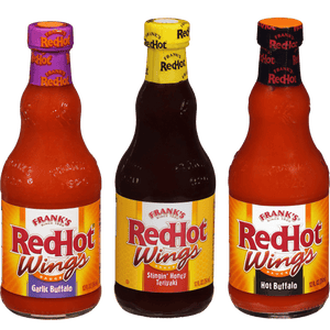 Frank’s RedHot® Sweet, Hot & Garlicky Wings Sauce Variety Pack