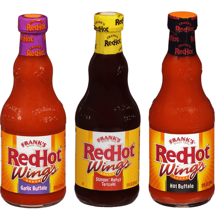 Frank’s RedHot® Sweet, Hot & Garlicky Wings Sauce Variety Pack