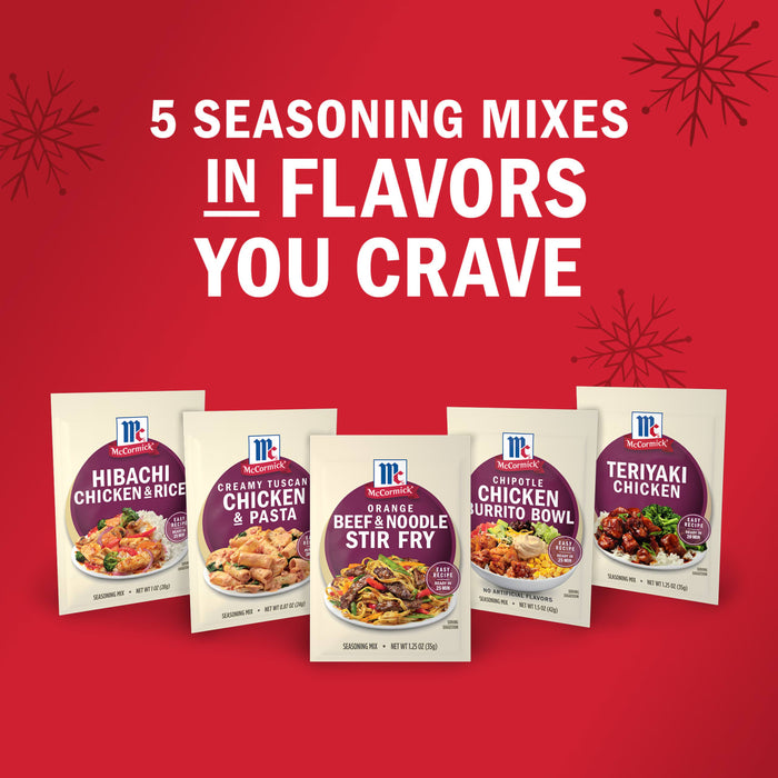 McCormick presents 5 seasoning mixes in flavors you crave.
