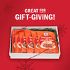 A gift box filled with McCormick Slow Cookers Pulled Pork seasoning packets, perfect for gift-giving.