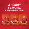 McCormick Slow Cooker Seasoning Mixes offer 3 hearty flavors with 6 seasonings total.