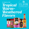 McCormicks 5-pack of tropical warm-weathered flavors includes Jalapeno Pepper Crushed Jerk Seasoning Thai Kitchen Coconut Cream Flavor of the Year Aji Amarillo Seasoning and Sweet Habanero Hot Sauce.