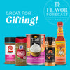 McCormick Lawry\s Thai Kitchen and Cholula products are shown on a blue background with the text Great for Gifting! and Mc Flavor Forecast 25th Edition.