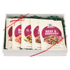 A gift box containing an assortment of McCormick seasoning packets.