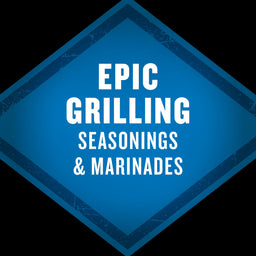 This is a logo for Epic Grilling Seasonings &amp; Marinades.