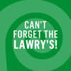 A green spiral background with the text Can't Forget the Lawry's! in white.