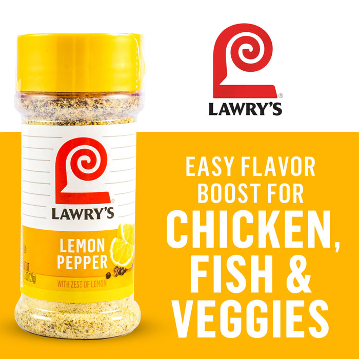 Lawry's Lemon Pepper seasoning is an easy flavor boost for chicken, fish, and veggies.