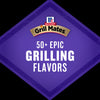 The McCormick Grill Mates logo is displayed on a purple diamond shape with the text 50+ EPIC GRILLING FLAVORS.