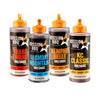 Four bottles of Mission BBQ sauce are displayed, featuring Texas Twang, Blue Ridge Smoky Mountain, Memphis Belle, and KC Classic flavors.