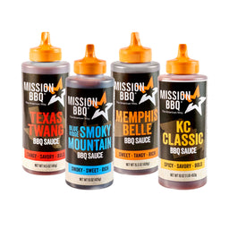 Mission BBQ® Sauce Variety Pack, 4ct