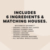 An infographic lists the six McCormick Gourmet ingredients included in the Mccormick X Lenox Spice Village Dtc Bundles Dtcmckvb Dtcmckvb Dtcmckvb, which are bay leaves, sage, thyme, cinnamon, mustard, and cloves.