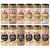 A product lineup of the Dtcmckvb collection displays twelve McCormick Finishing Sugars and Finishing Salts in two rows, featuring sweet flavors like Cinnamon Roll and savory ones like Ranch.