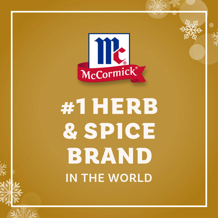 A festive graphic featuring the McCormick logo and snowflakes celebrates the brand as the number one herb and spice brand in the world belonging to the Dtcmckvb Winter Finishing Sugars Gift Set.
