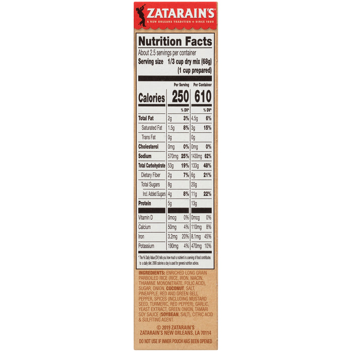 Zatarain's® Caribbean Rice Mix, 6 oz