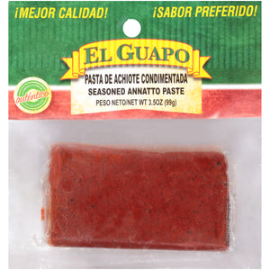 El Guapo® Seasoned Annatto Paste (Pasta de Achiote Condimentada), 3.5 oz