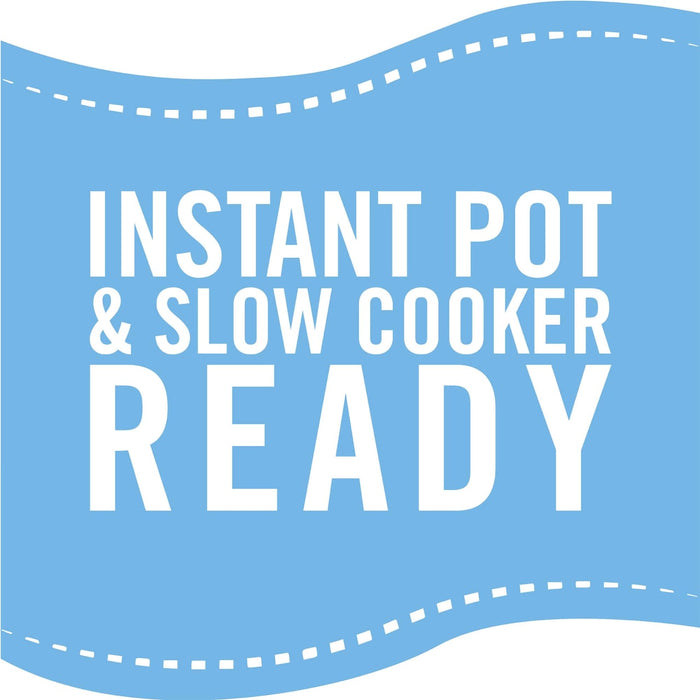 A blue logo with white text that says Instant Pot &amp; Slow Cooker Ready.