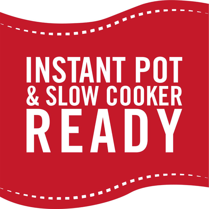A red banner with white text that says Instant Pot &amp; Slow Cooker Ready.