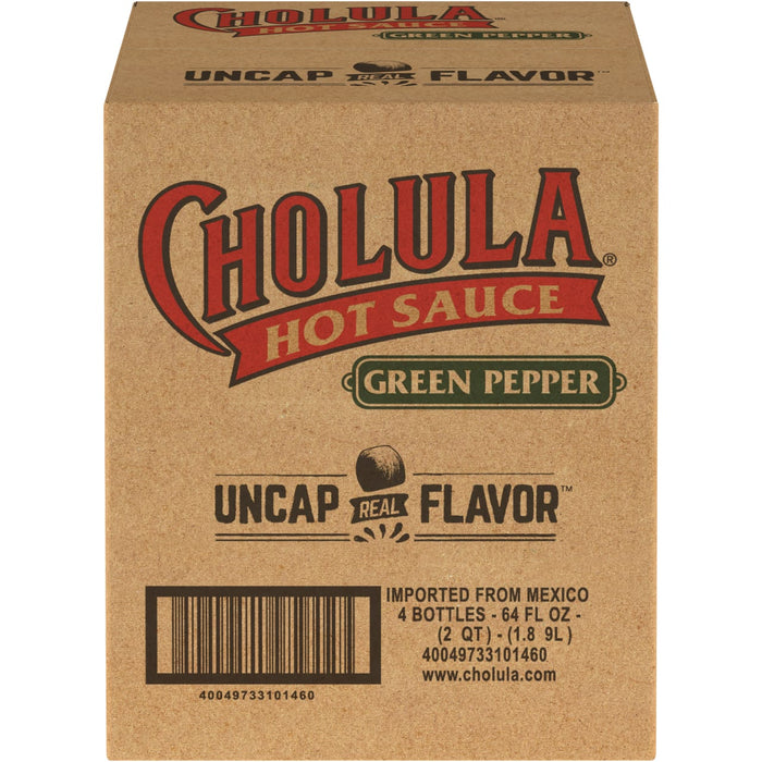Cholula Green Pepper Hot Sauce, 64.0 fl oz