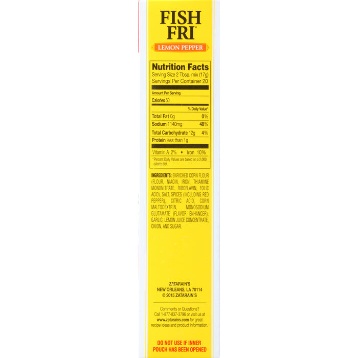 Zatarain's® Lemon Pepper Fish Fri, 12 oz