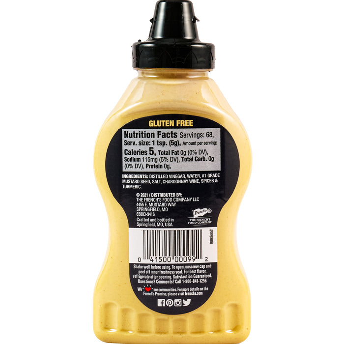 French's® Chardonnay Dijon Mustard Squeeze Bottle, 12 oz