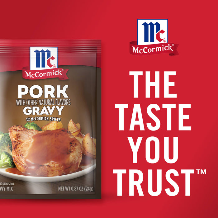 McCormick® Pork Gravy Seasoning Mix, 0.87 oz (6-Pack)