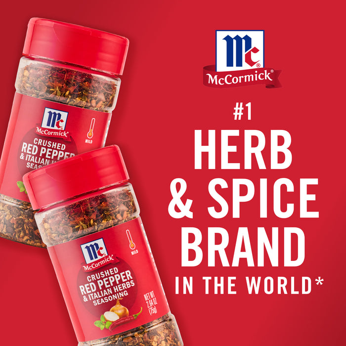 McCormick® Crushed Red Pepper & Italian Herb Seasoning, 2.64 oz