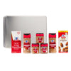 A collection of McCormick spices and extracts including vanilla cinnamon pumpkin pie spice apple pie spice nutmeg and almond extract.