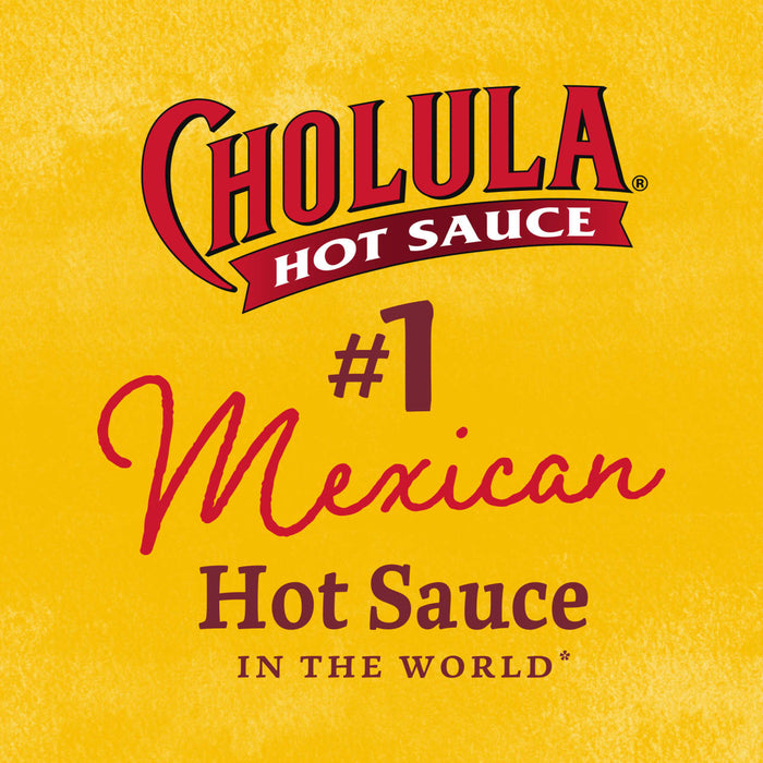 The Cholula Hot Sauce logo with the tagline #1 Mexican Hot Sauce in the World