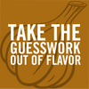 An illustration of a garlic bulb with the text Take the guesswork out of flavor.