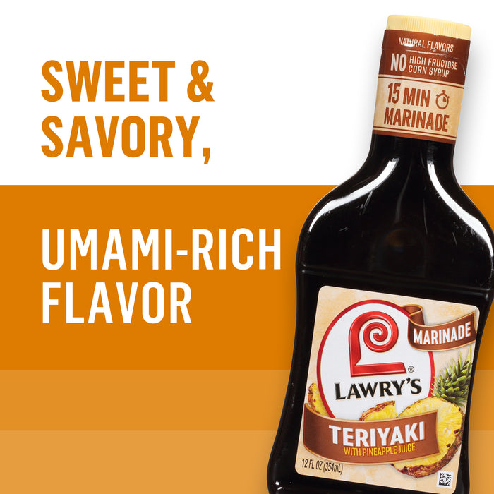 Lawry's® Teriyaki With Pineapple Juice Marinade, 12 fl oz