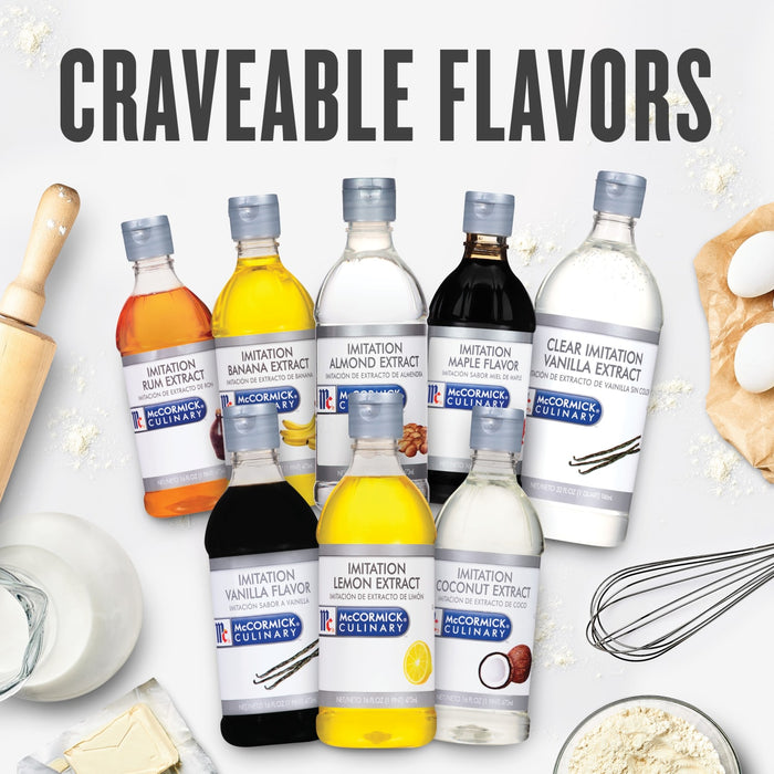 McCormick Culinary offers a variety of imitation extracts for baking and cooking.