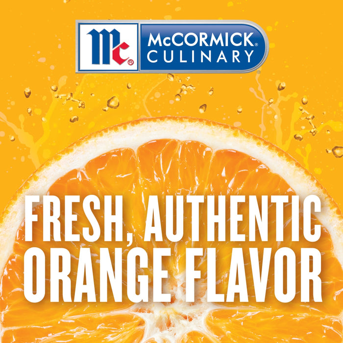 McCormick Culinary logo with a fresh orange slice and the text Fresh, Authentic Orange Flavor.