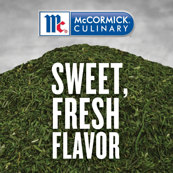 McCormick Culinary logo with a pile of dried dill and the text Sweet Fresh Flavor.