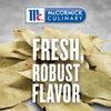 McCormick Culinary logo with bay leaves and the text Fresh Robust Flavor.