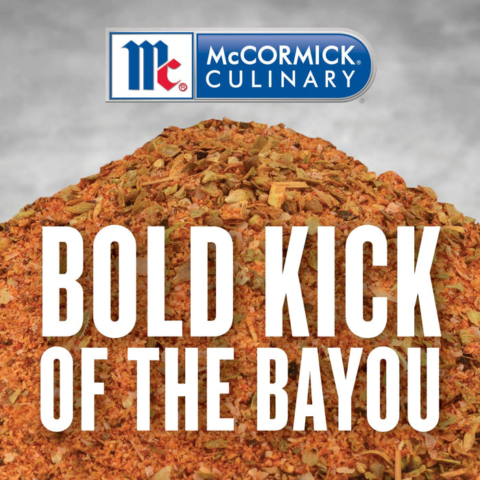 McCormick Culinary Bold Kick of the Bayou seasoning blend.