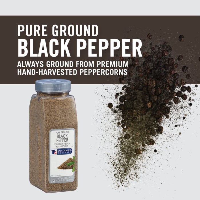 McCormick Culinary Pure Ground Black Pepper, 18.0 oz