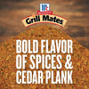 McCormick Grill Mates Cedar Plank seasoning with bold flavor of spices.