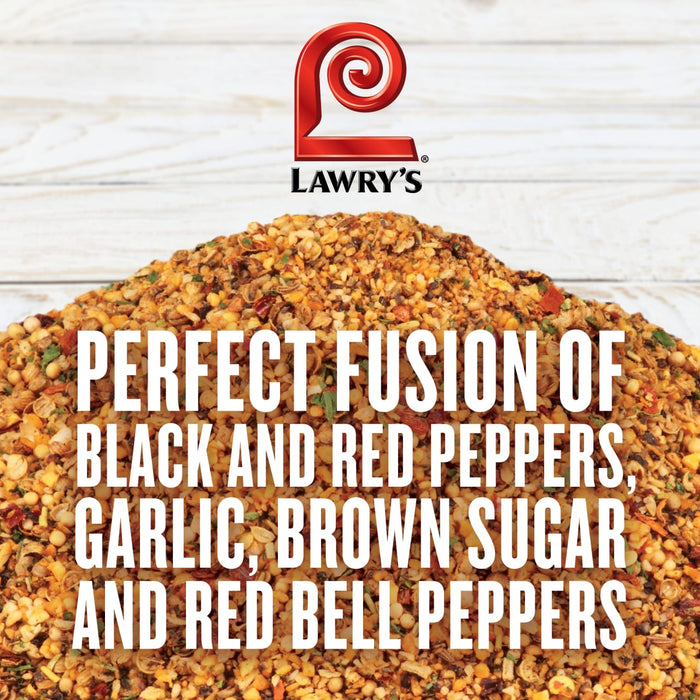 Lawrys seasoning blend is a perfect fusion of black and red peppers garlic brown sugar and red bell peppers.