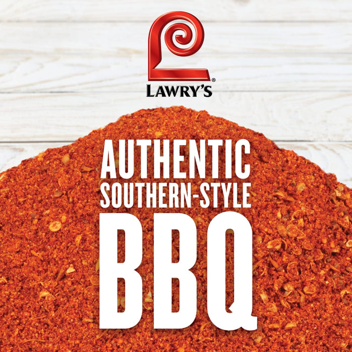 Lawrys Authentic Southern-Style BBQ seasoning.