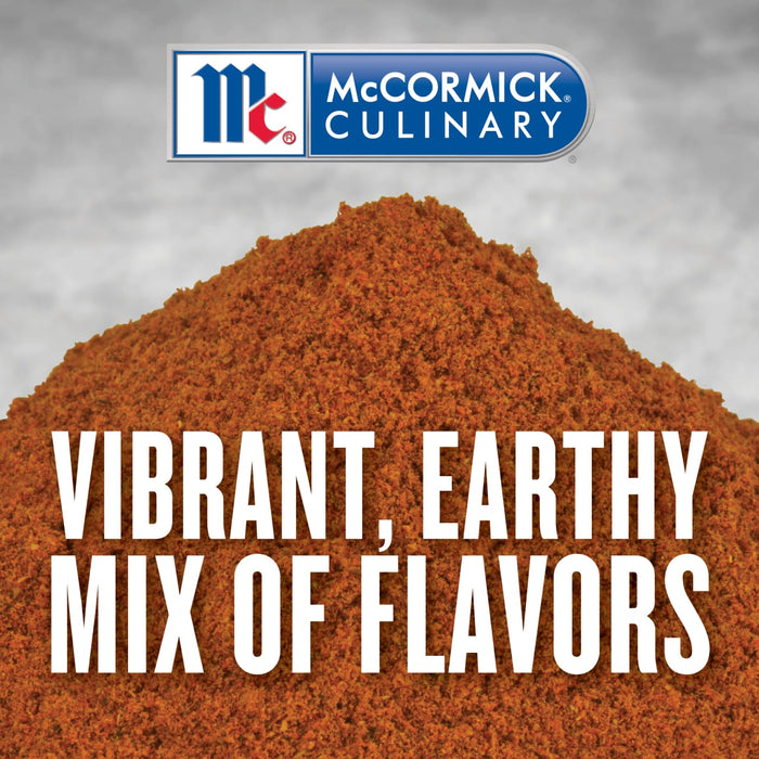 McCormick Culinary logo with a pile of spices and the text Vibrant Earthy Mix of Flavors.