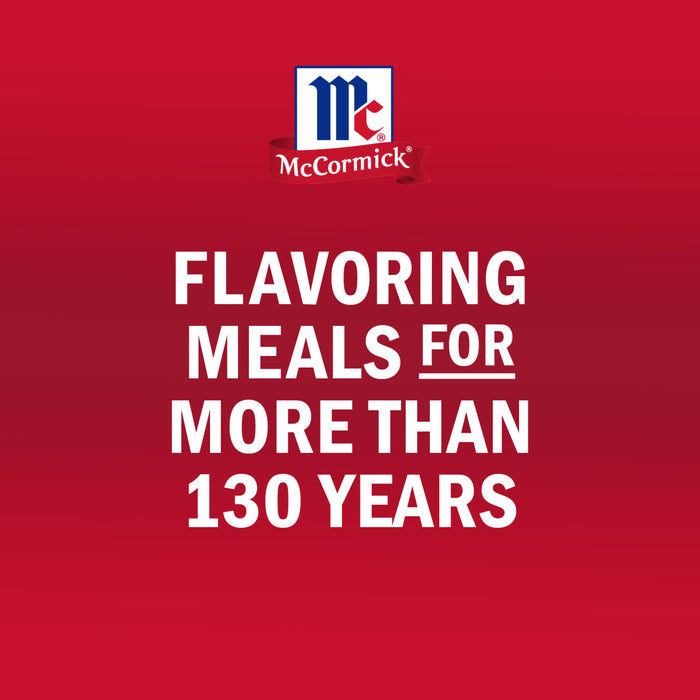 The McCormick logo and text state Flavoring meals for more than 130 years.