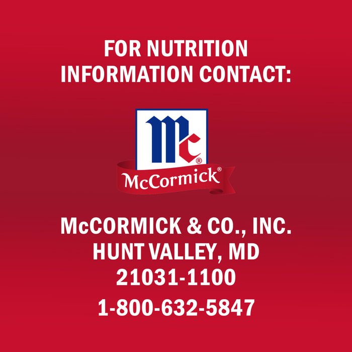 McCormick Basil Leaves in a glass jar with a red lid.