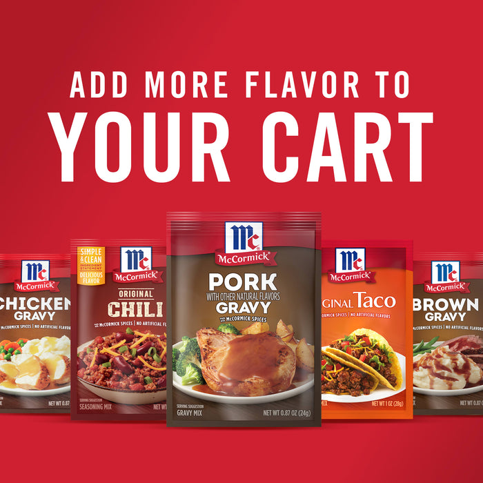 McCormick® Pork Gravy Seasoning Mix, 0.87 oz (6-Pack)
