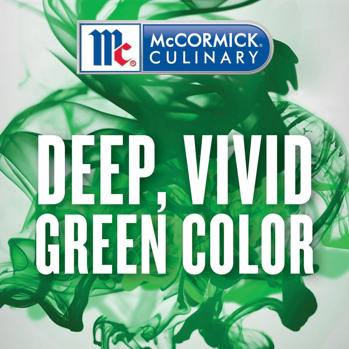 McCormick Culinary logo with green swirls and the text Deep Vivid Green Color