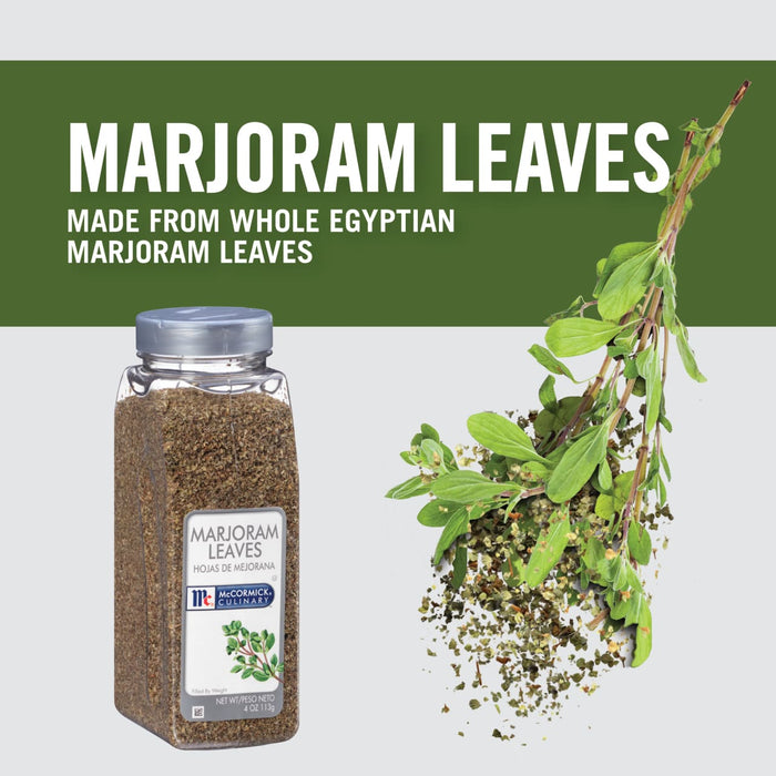 McCormick Culinary Marjoram Leaves, 4.0 oz