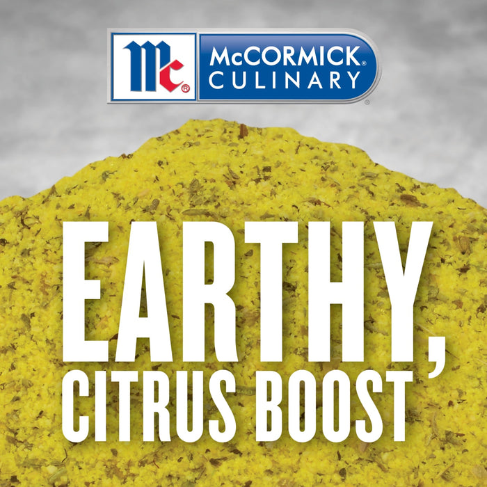 McCormick Culinary Earthy Citrus Boost seasoning.