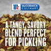 McCormick Culinarys spice blend for pickling is a tangy savory blend.