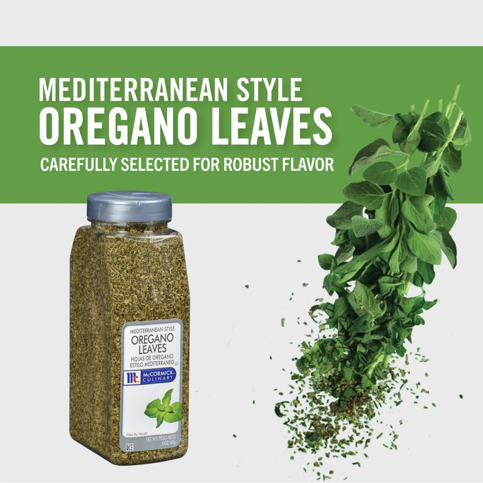 McCormick Culinary Mediterranean Style Oregano Leaves, 5.0 oz